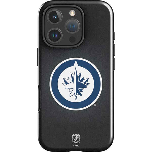NHL Winnipeg Jets Black Background iPhone 16 Pro Impact Case